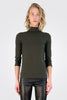 3/4 Sleeve Turtleneck - Dark Green