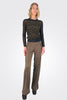 Beate Heymann Mesh Blouse Leopard Print Black