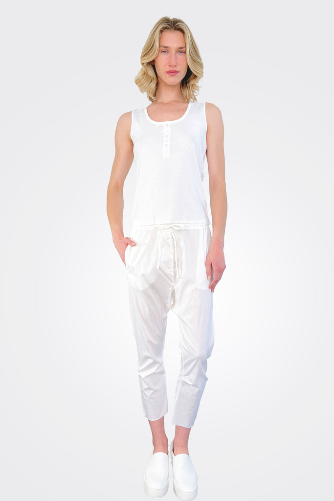 3/4 Pants - White