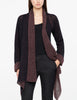 2 Sided Mohair Cardigan - Plum