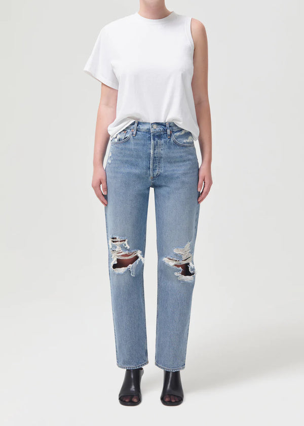 90s Mid Rise Loose Fit Jeans - Vanish